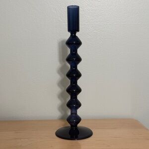 Target Blue Glass Candle Holder